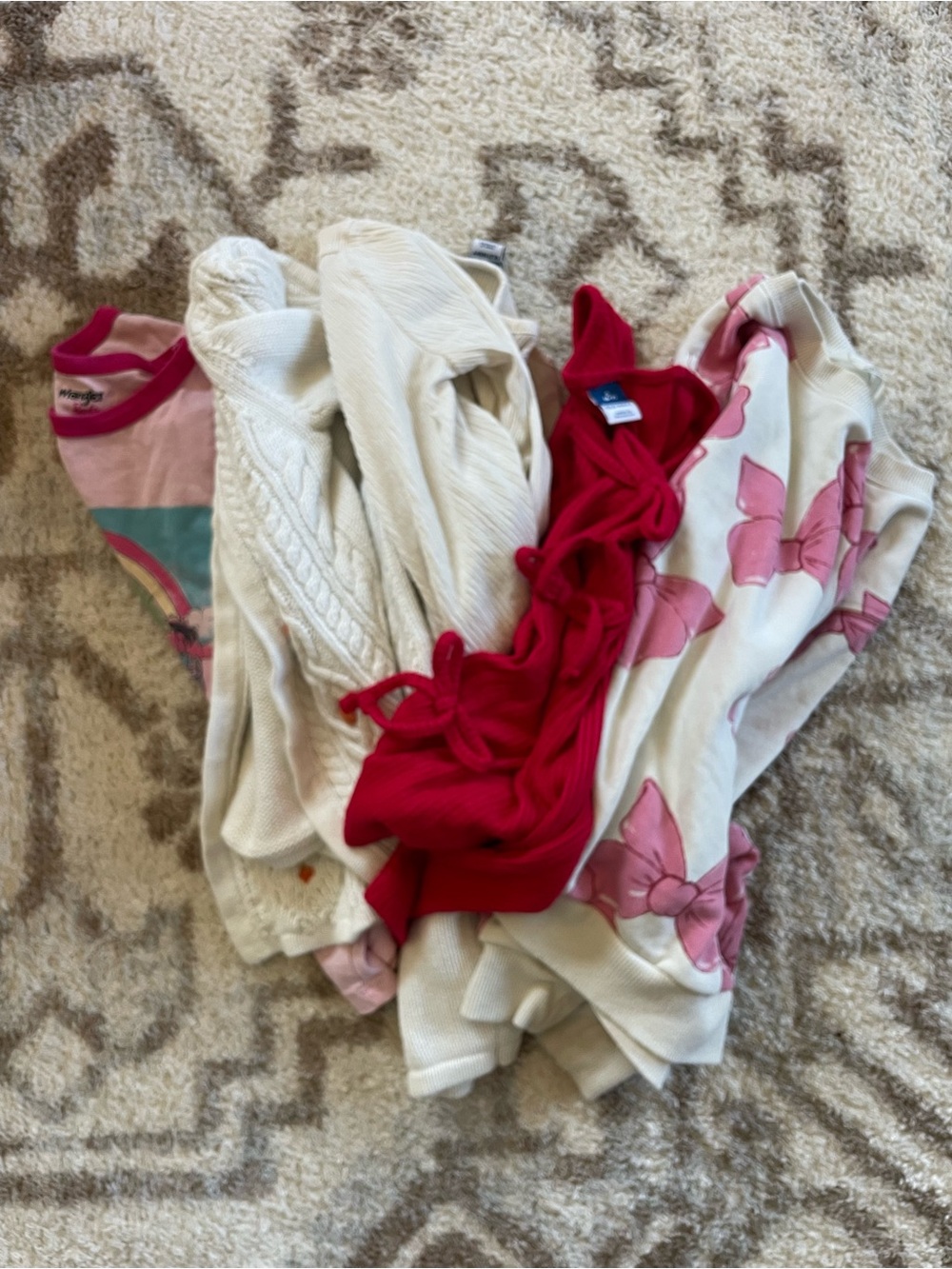 Girls' Pink & White Mixed Tops - assorted bundle
